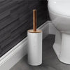 Bamboo Bathroom Organizer Set with Soap Dispenser