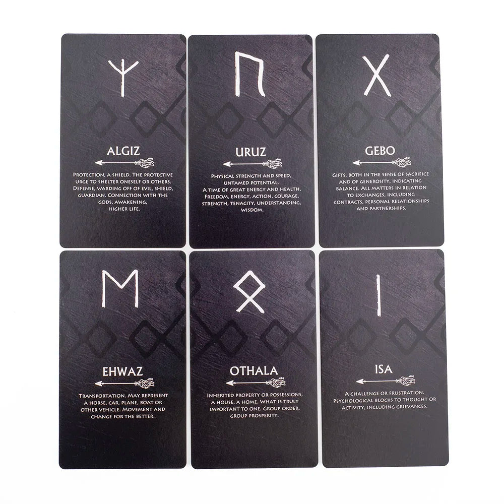 Tarot Runes Oracle Card Deck - 26 Cards for Reflection & Insight