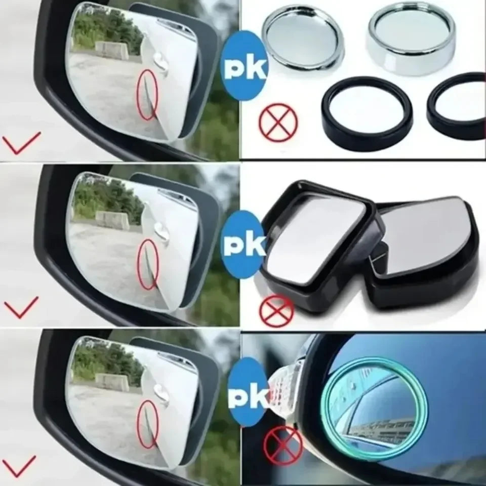 Frameless 360° Adjustable HD Blind Spot Mirrors