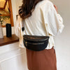 Leather Waist Bag with Adjustable Strap – Women's Crossbody Fanny Pack