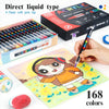 168-Color Acrylic Paint Marker Set