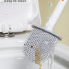Silicone Toilet Brush with Wall-Mount Holder