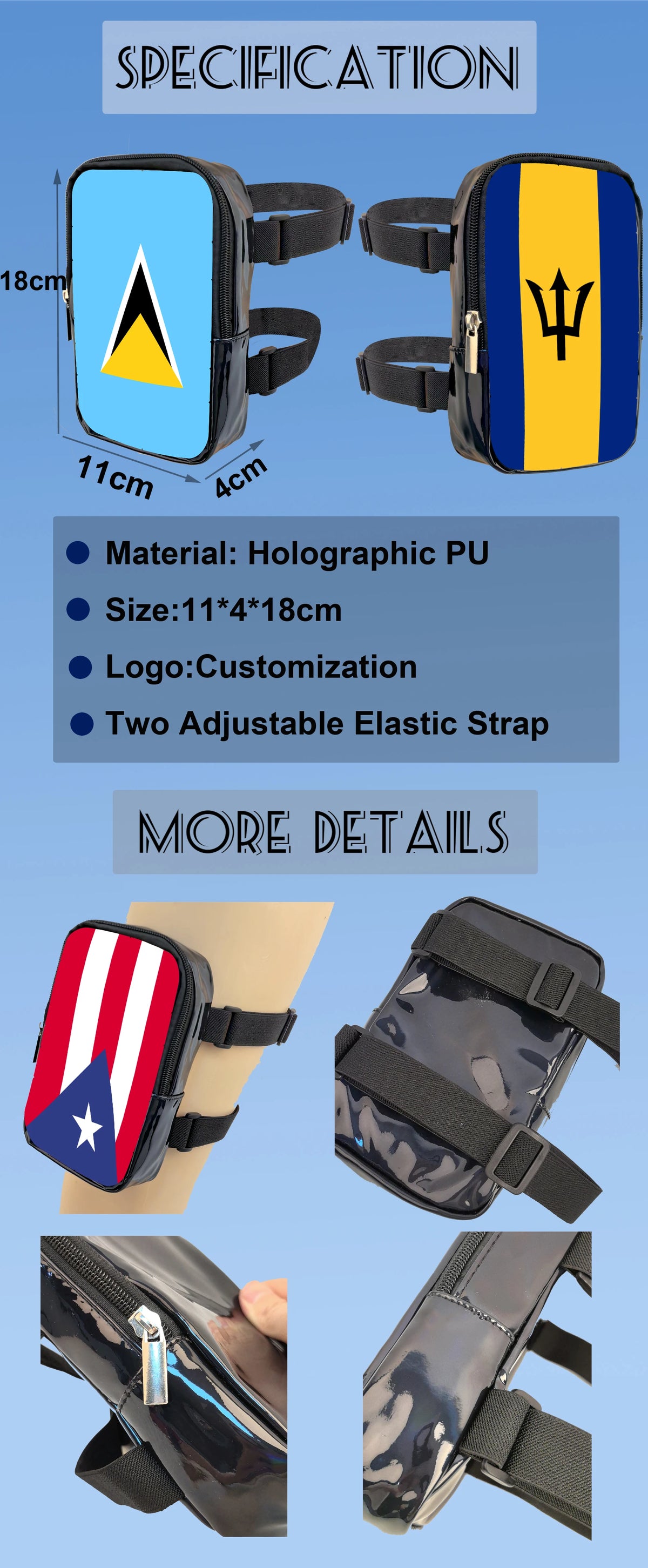 Festival Leg Bag with Adjustable Straps