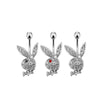 Gold Bunny Belly Button Piercing Ring