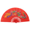 Traditional Bamboo Tai Chi Performance Fan with Protective Cover