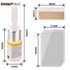 A kit for windshield repair showing a small applicator and a clear plastic sheet.