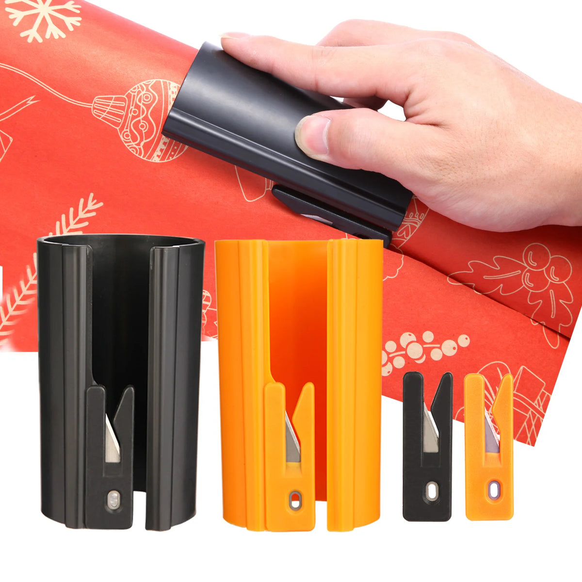 Sliding Wrapping Paper Cutter – Safe, Bladeless Gift Wrap Trimmer