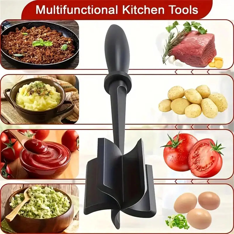 Meat Chopper & Shredder – Heat-Resistant Plastic Tool for Ground Beef