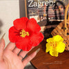Tropical Hibiscus Flower Hair Clips