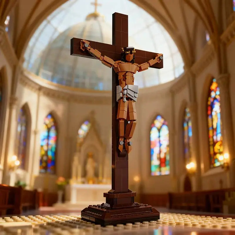 Jesus Cross Building Block Set — 588 Pieces
