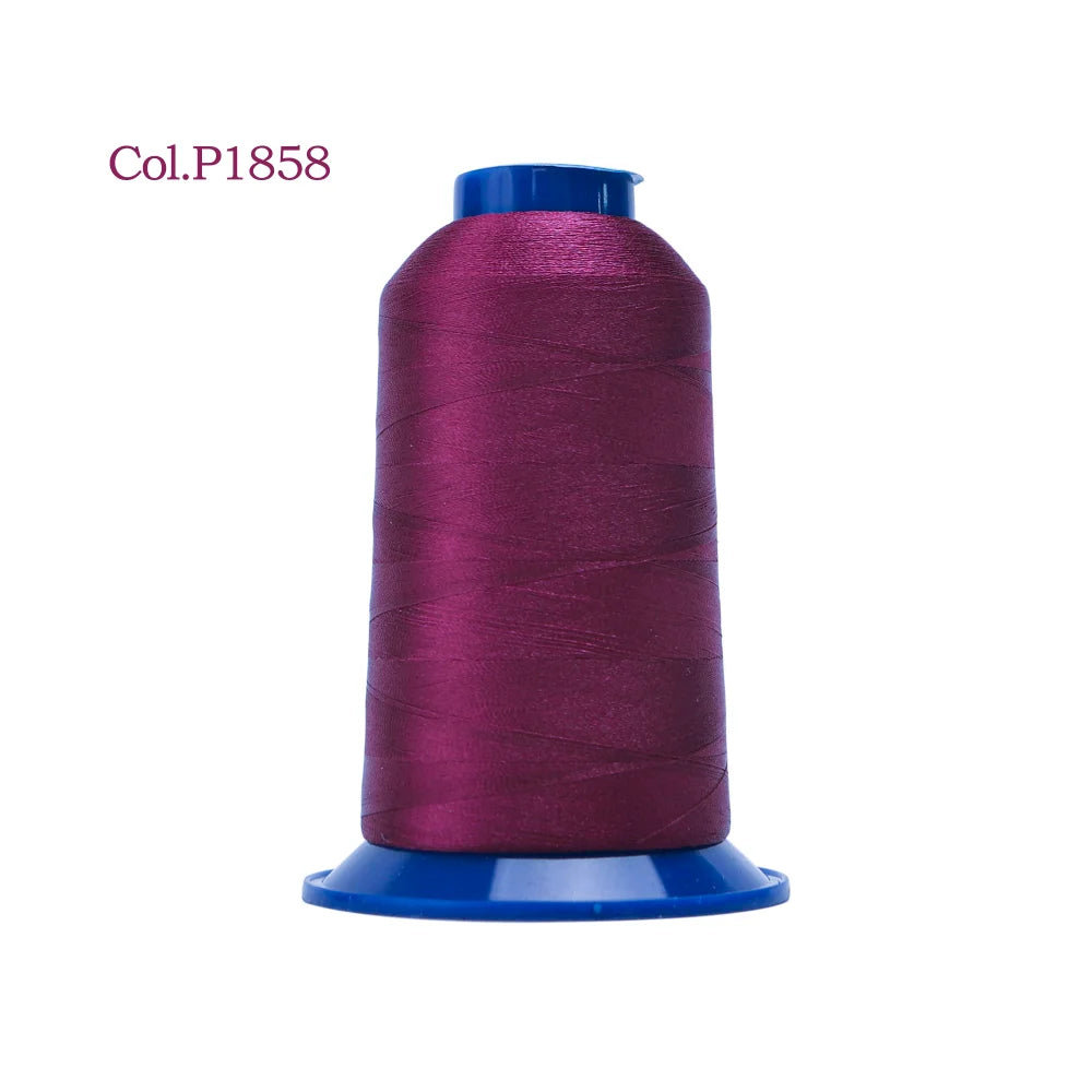 High-Tenacity Polyester Embroidery Thread (120D/2, 40wt) for Home & Industrial Machines