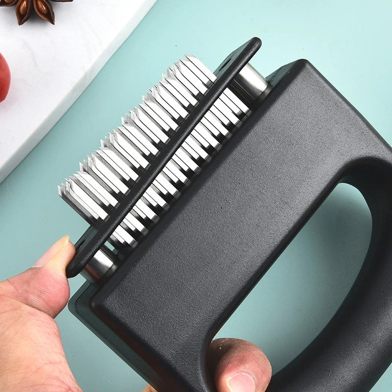 Stainless Steel Meat Tenderizer with Safety Lock