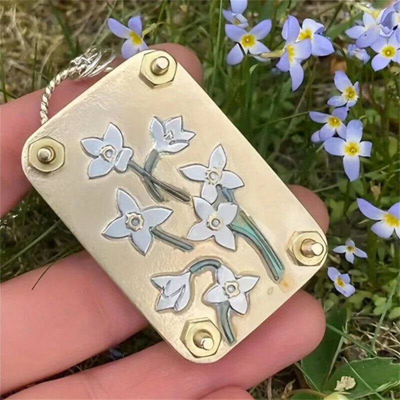 Kit de Pressage de Fleurs en Métal Miniature