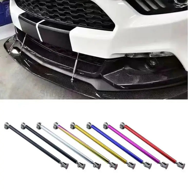 Universal Adjustable Bumper Lip Splitter Rods for Car Front & Rear