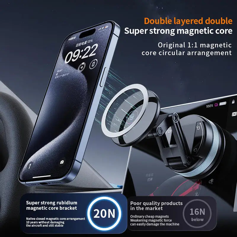 Magnetic Vacuum Suction Car Phone Holder