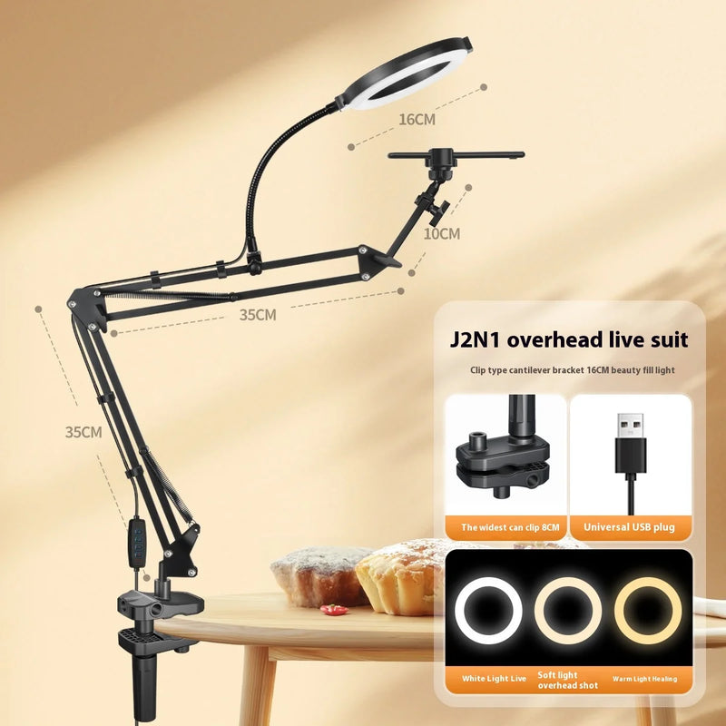 Soporte para Cámara Superior con Luz Anular