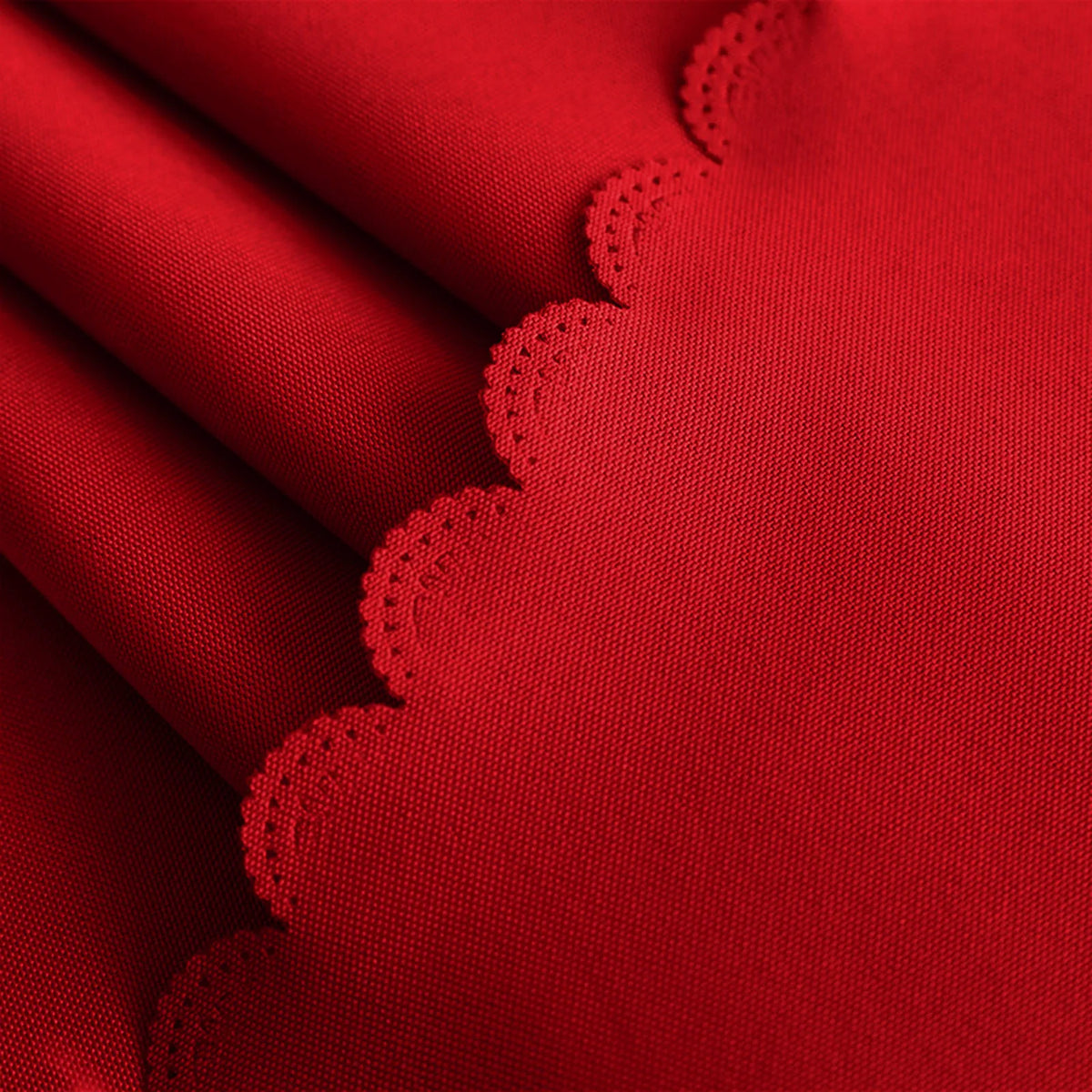 Round Solid Color Polyester Tablecloth for Weddings, Parties & Dining