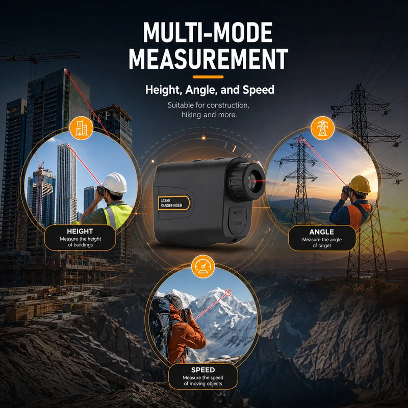 600m Golf Laser Rangefinder with Slope Compensation & Flag Lock