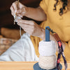 Yarn Holder with Wrist Strap for Knitting & Crochet
