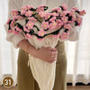 Hand Knitted Rose Bouquet Throw Blanket