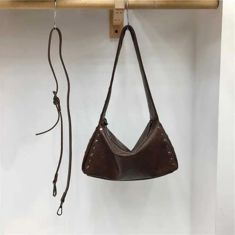 Punk Nieten Design Schultertasche
