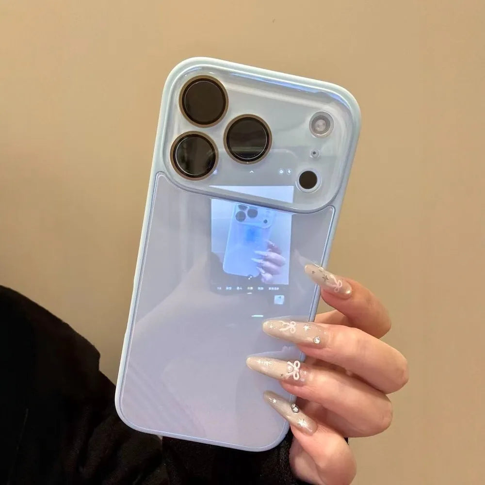 Slim Shockproof Hard Case for iPhone with Tempered Glass Lens Protector
