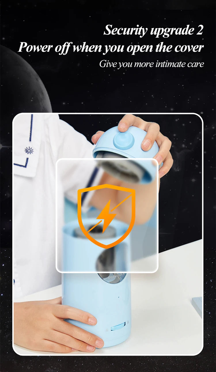Astronaut Electric Pencil Sharpener with USB-C Charging