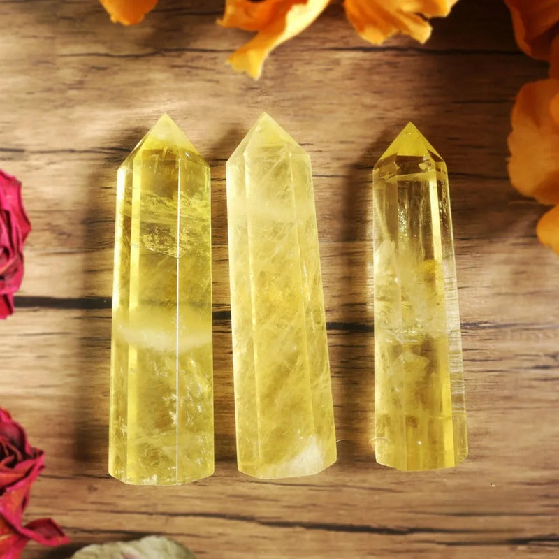 Natural Citrine Crystal Tower