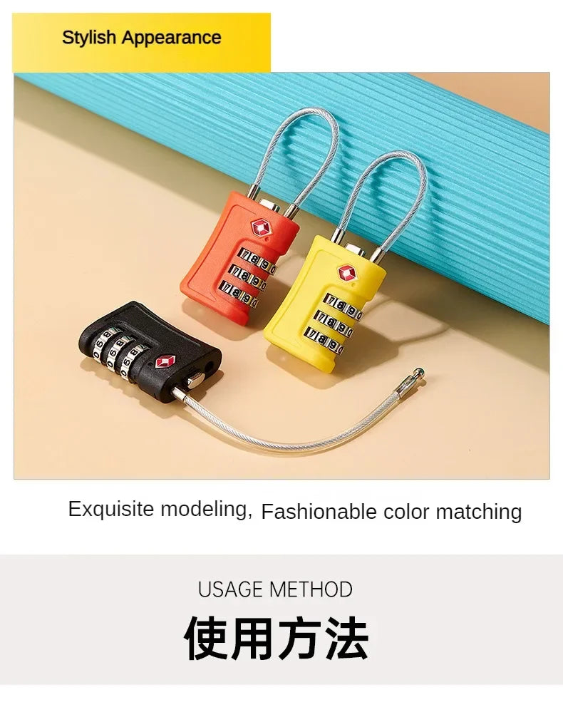 TSA-Approved 3-Digit Combination Lock for Luggage