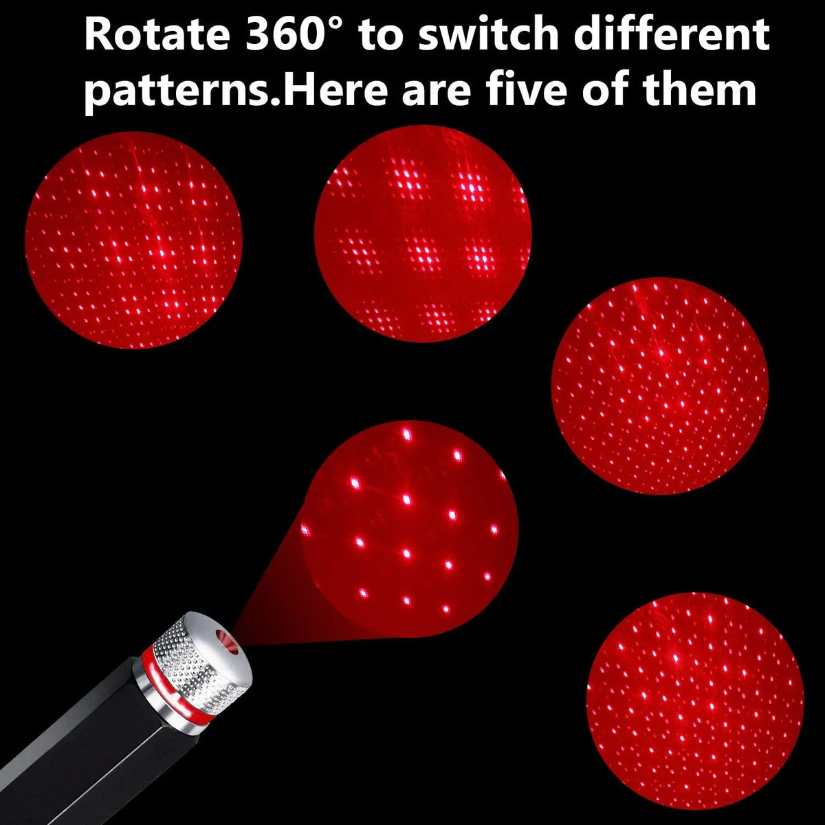 Mini LED Galaxy Star Projector Night Light