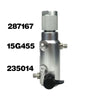 A silver airless sprayer pump plunger rod and valve repair kit with a threaded metal component.