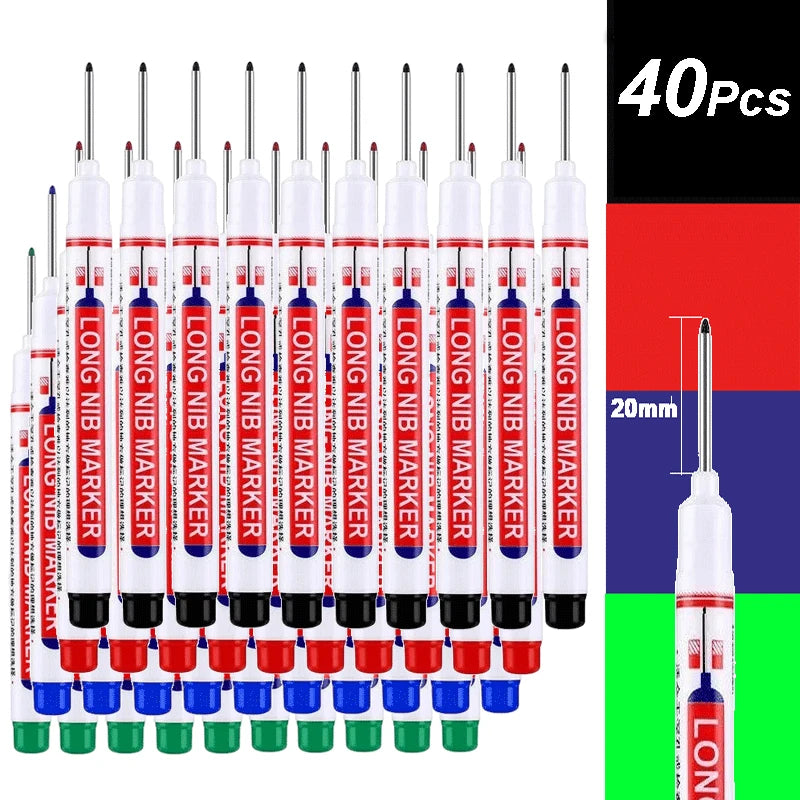Waterproof Deep Hole Paint Markers for Metal & Woodworking