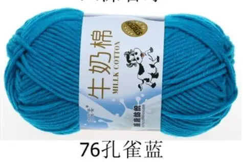 Milk Cotton Crochet Yarn – Soft, Durable Knitting Thread in 91 Colors