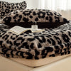 Cozy Plush Fitted Sheet with Leopard Print