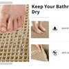 Waffle Weave Bath Mat with Non-Slip Backing