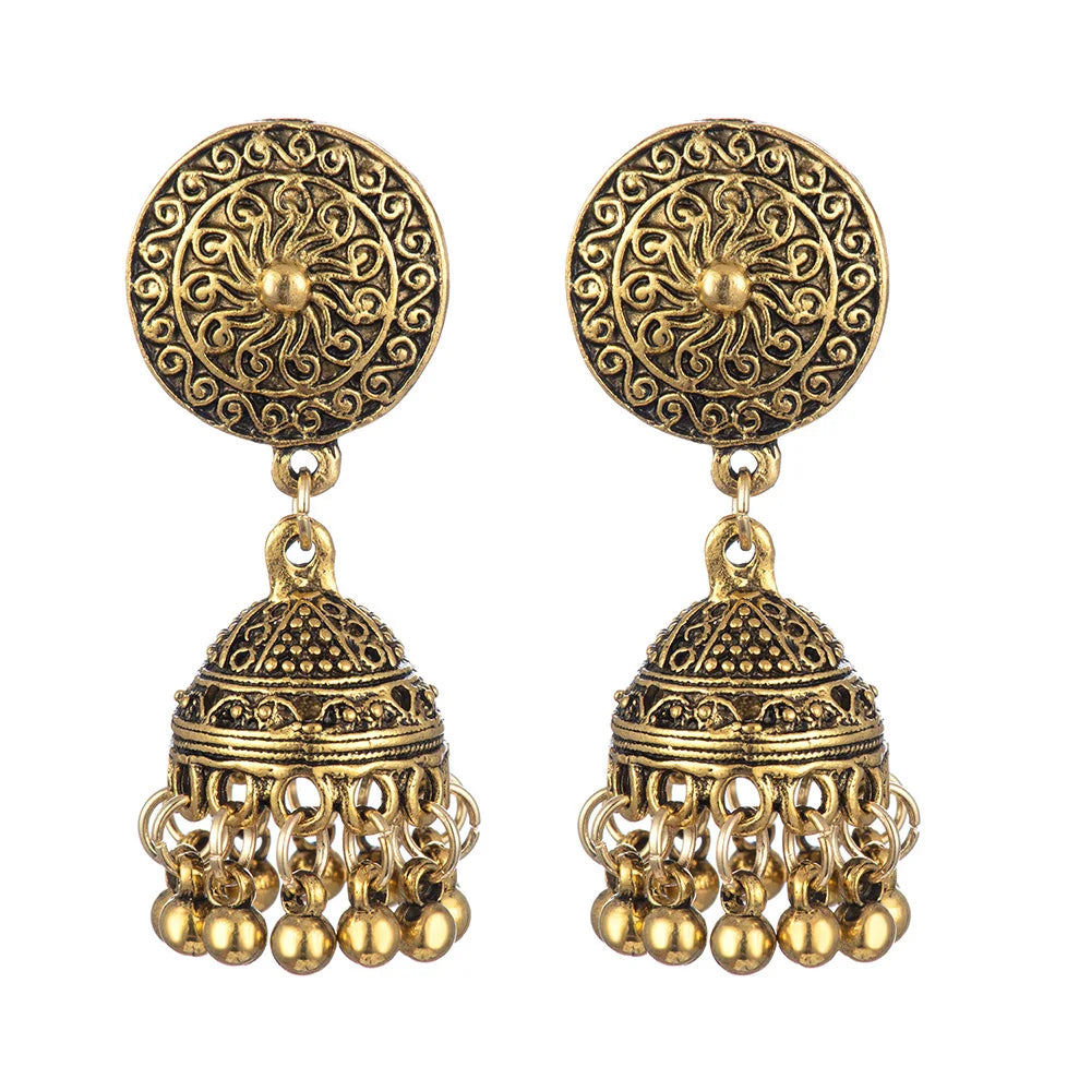 Vintage Geometric Drop Earrings