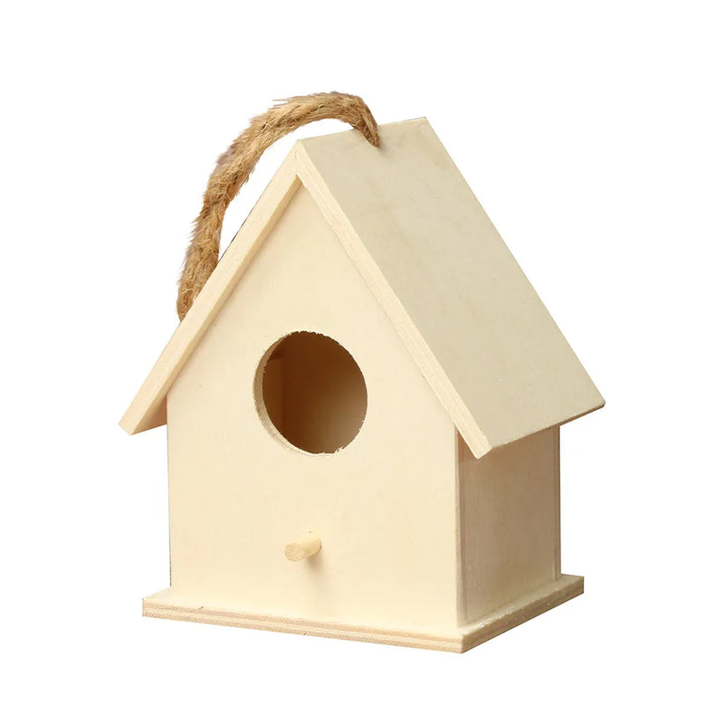 Compact Wooden Birdhouse for Gardens and Patios