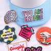 Encouraging Embroidery Iron-On Patches for Clothing and Accessories