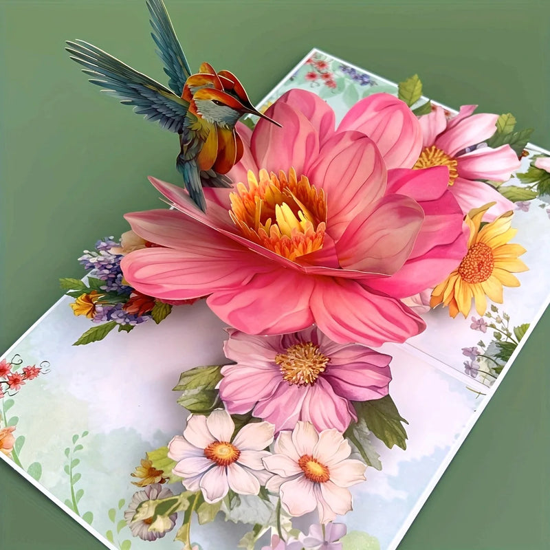 3D Pop-Up Flower Greeting Card