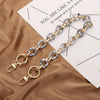Acrylic Handbag Chain with Resin Accents