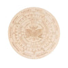 Wooden Pendulum Board with Celestial Design for Divination and Home Decor