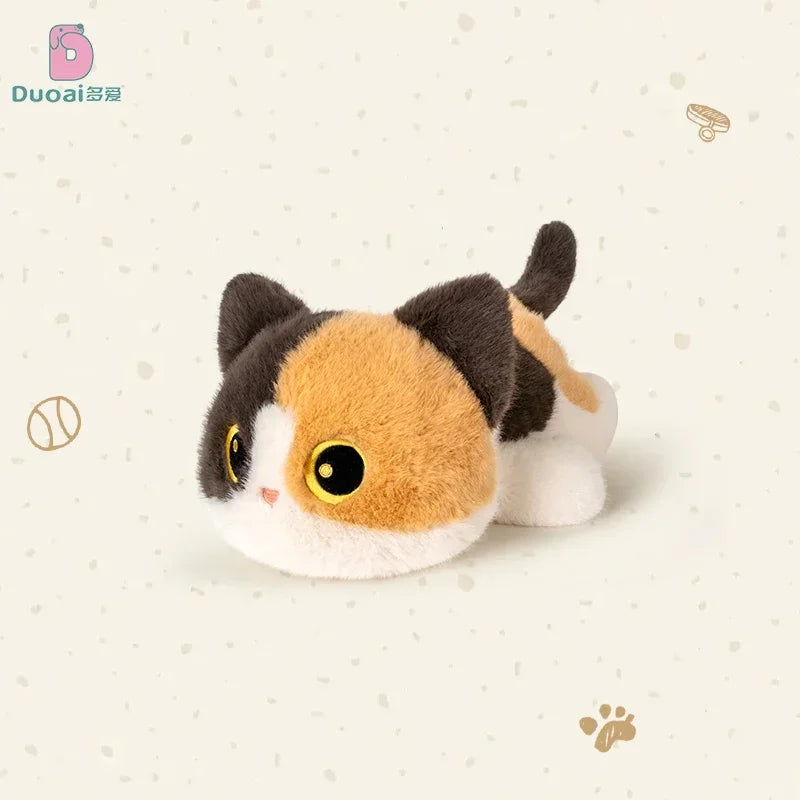 Adorable Siamese Cat Plush Keychain Pendant