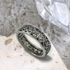 Vintage Hollow Floral Sterling Silver Ring