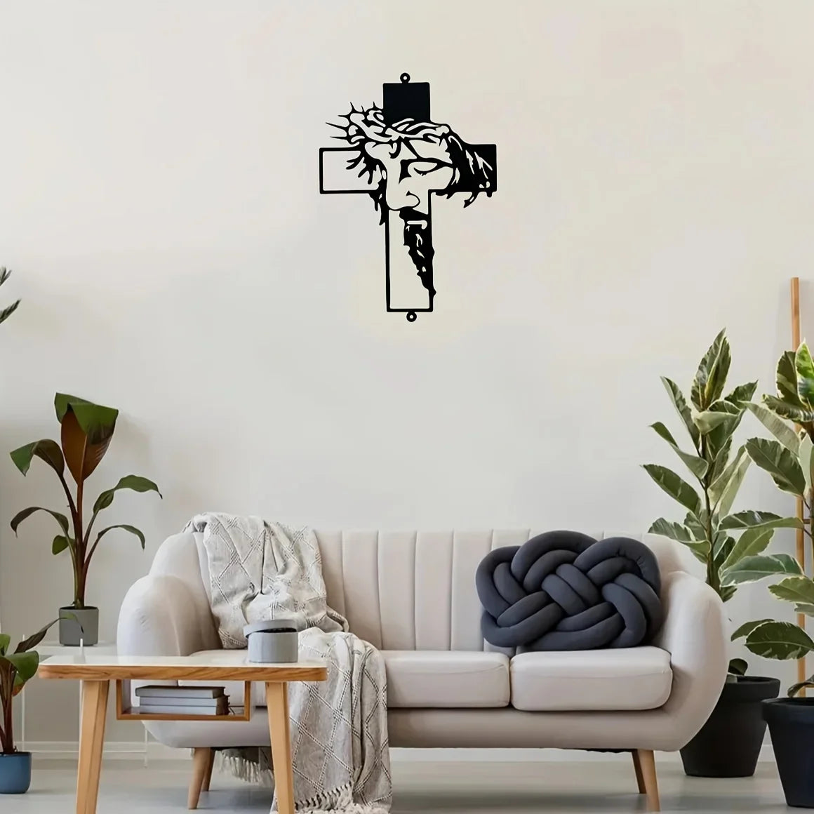 Elegant Metal Cross Wall Art for Home and Office