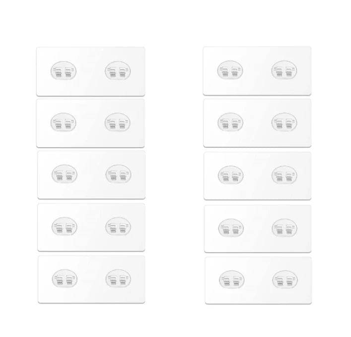 Clear Self-Adhesive Hooks (2-Pack)