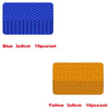 Set of 10 blue 3x8cm high-visibility reflective strip stickers for car safety