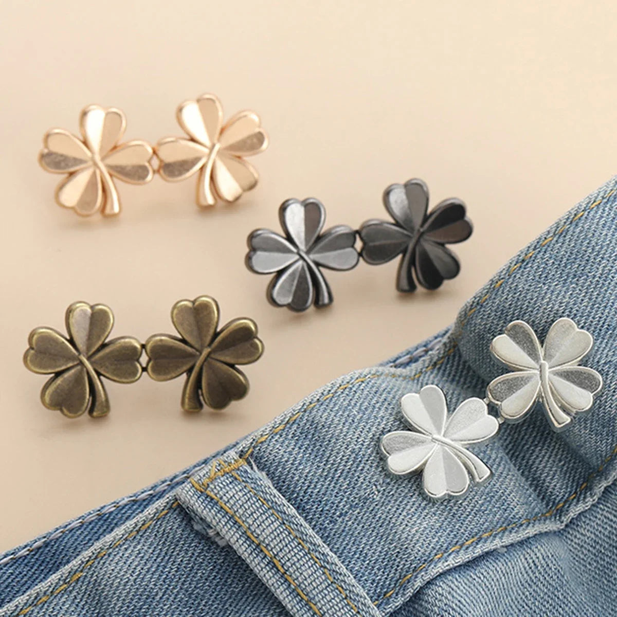 Adjustable Waist Tightener Buttons for Jeans and Pants