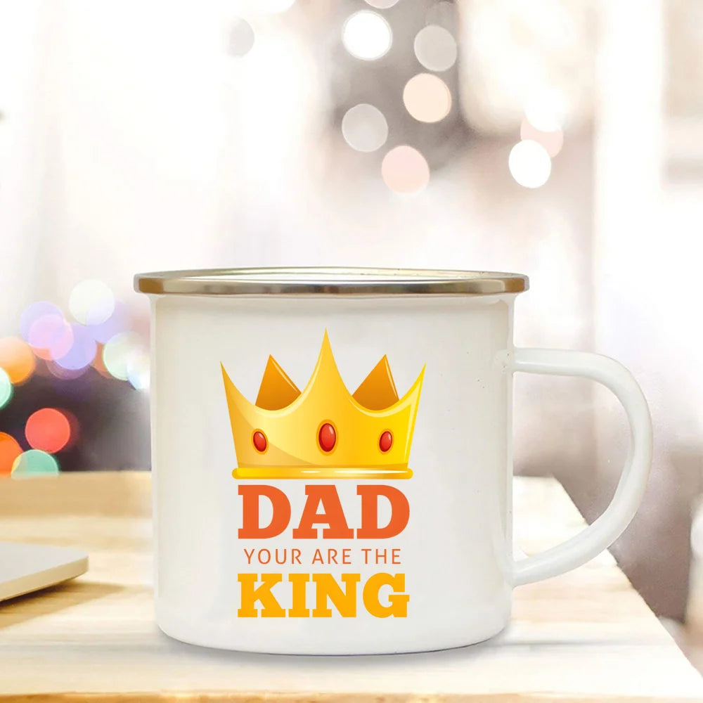Tasses en émail pour cadeaux de la fête des Pères