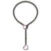 Heart Charm Cuban Link Necklace in Stainless Steel