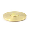 Solid brass Feng Shui compass featuring Yin Yang and eight trigrams on a circular disc.